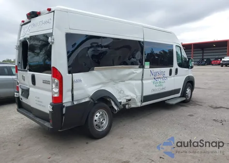 2023 Ram Promaster 2500 Window Van High Roof 159 Wb z USA, uszkodzony, nr VIN 3C6LRVPG3PE589427